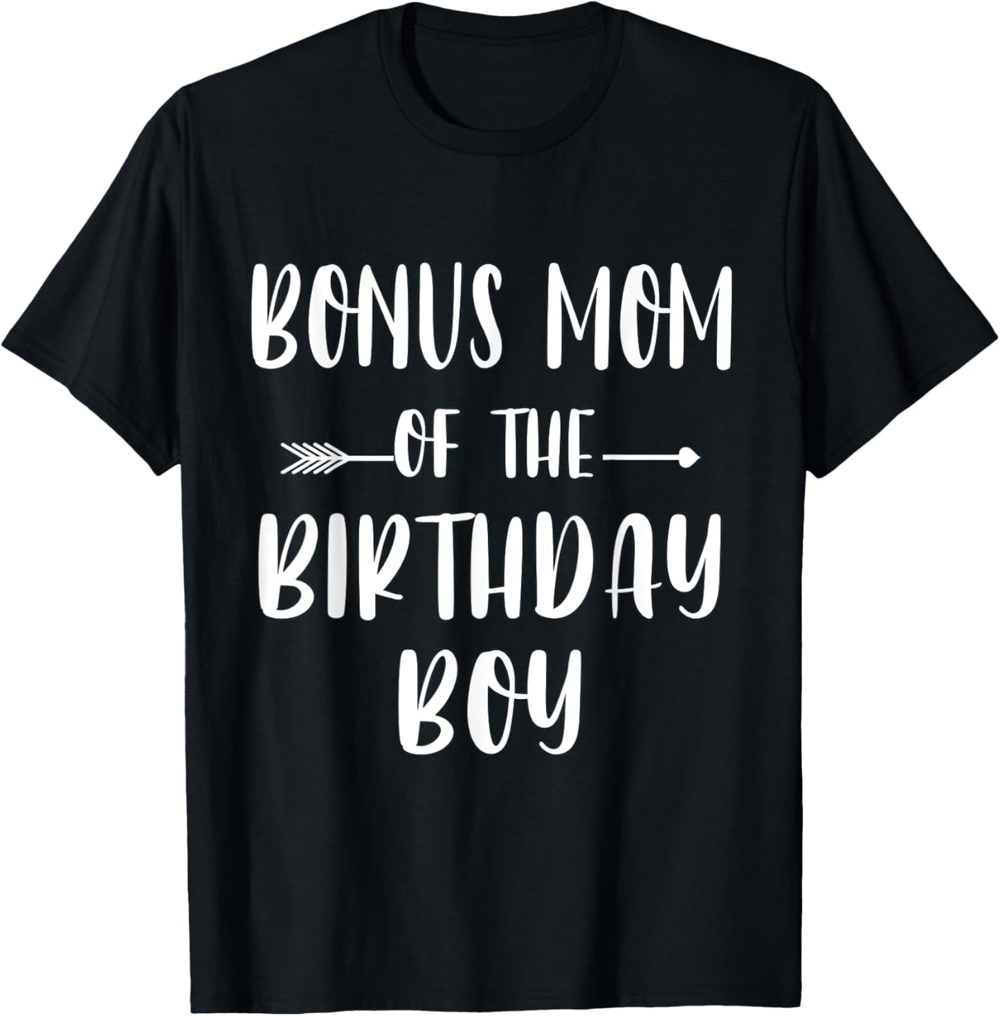 Funny Bonus Mom Of The Birthday Boy Cute Matching Family T-Shirt