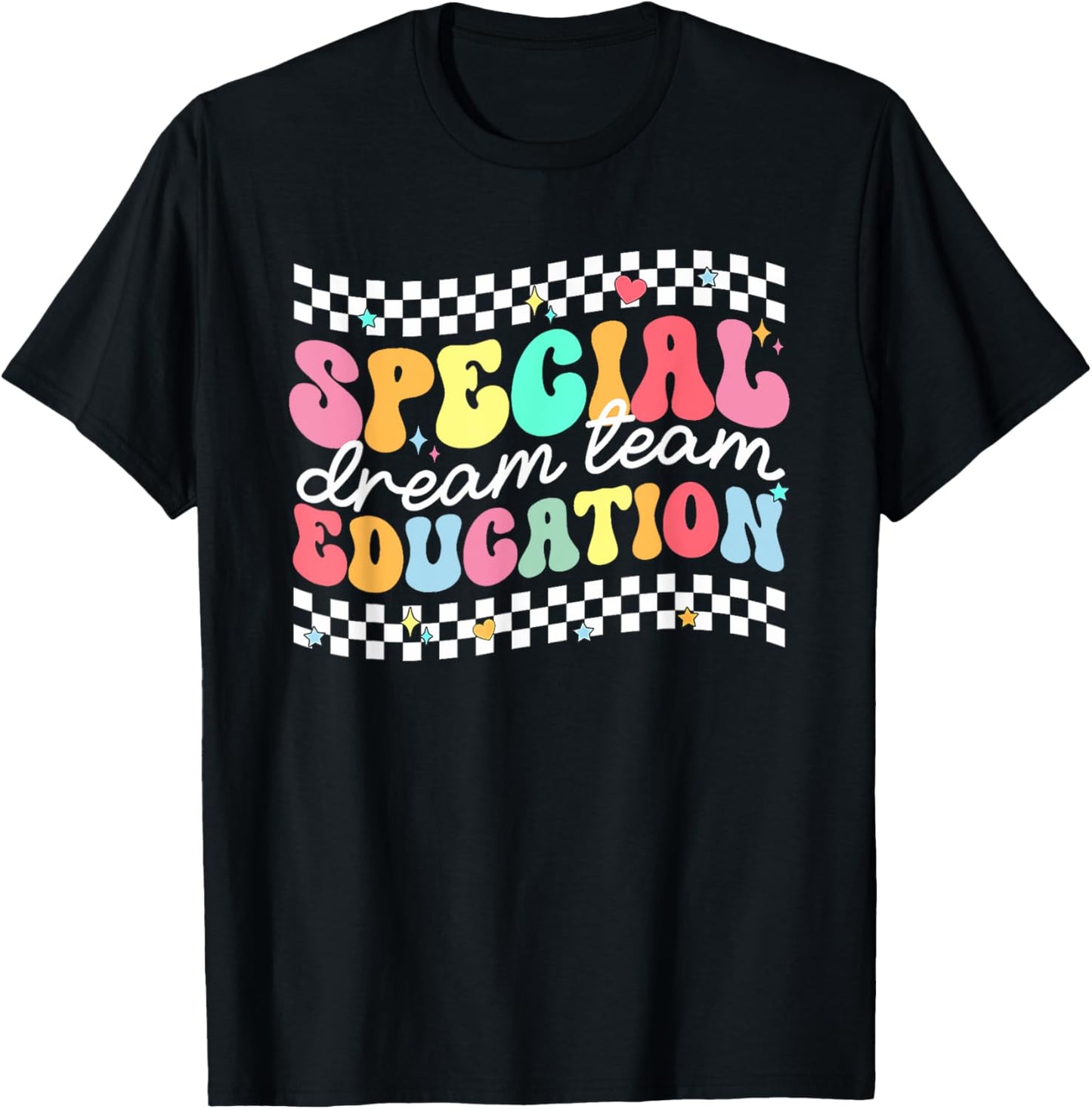 Retro Special Education Squad Groovy Dream Team SPED Teacher T-Shirt