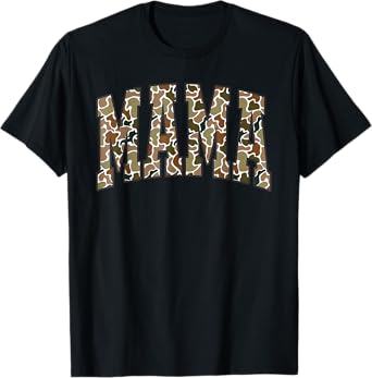 Retro Camo Hunting Mama Old Camo Mom Mother's Day Gift T-Shirt