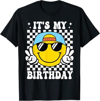 Bruh It's My Birthday Smile Birthday For boys T-Shirt