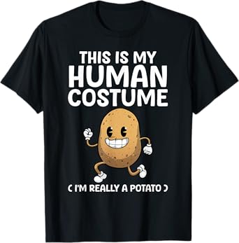 Funny Potato Costume For Men Women Kids Adult Potato Novelty T-Shirt