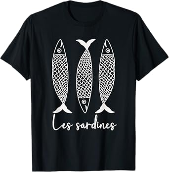 Sardine Fish Cute Fisherman Aesthetic Les Sardines T-Shirt