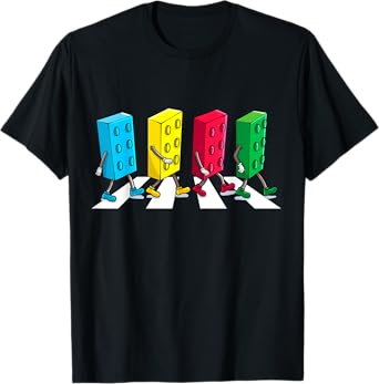 Master Builder Building Bricks Block Party Brick Boys Kids T-Shirt
