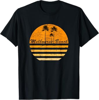 Melbourne Beach, FL 70s Throwback Surf T-Shirt