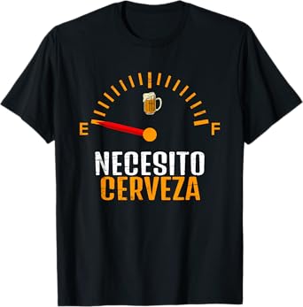 Necesito Cerveza Odometer Alcohol Drinking Beer Drunkard Pub T-Shirt
