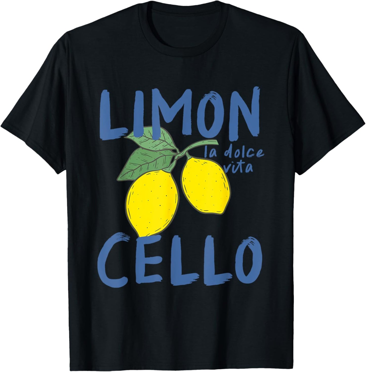 Limoncello La Dolce Vita Amalfi Coast Italy Retro Graphic T-Shirt