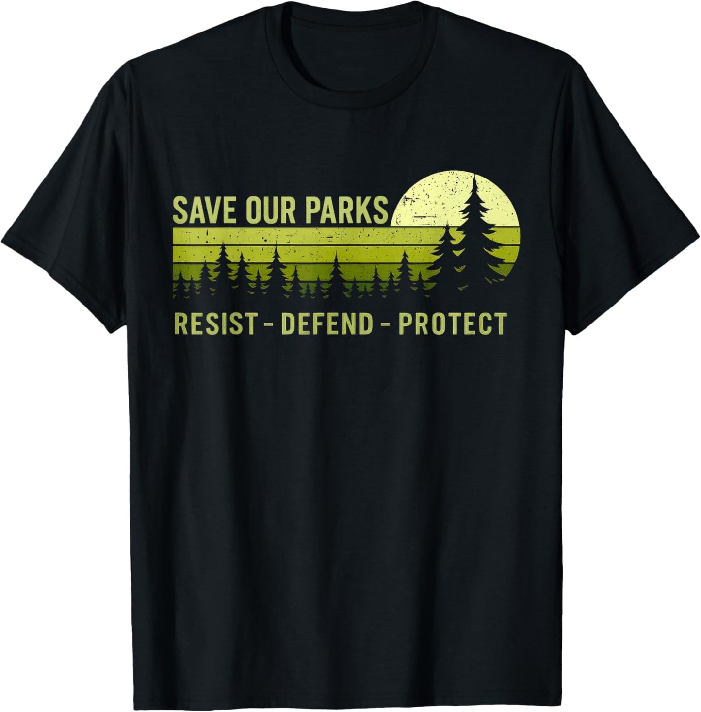Vintage Save Our Parks Resist National Park Protect ALT US T-Shirt