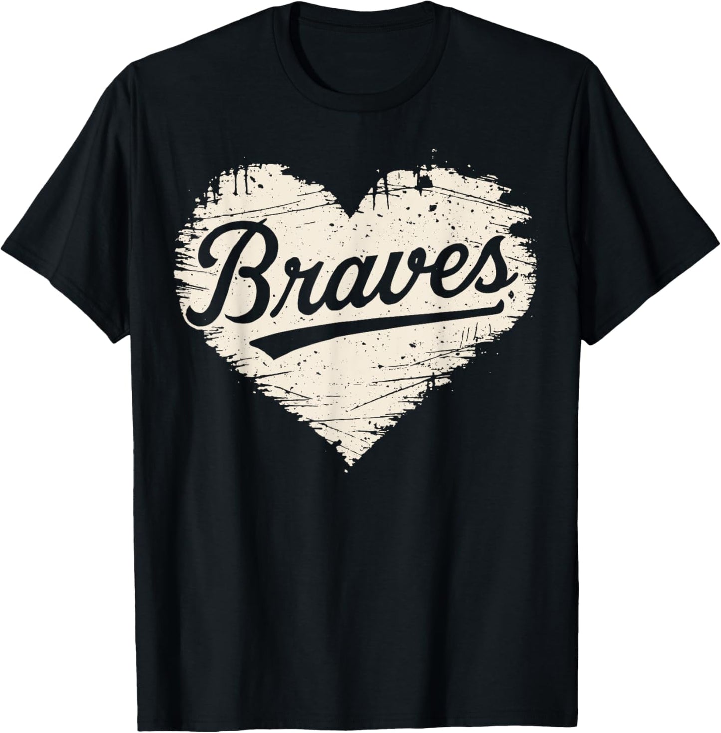 Funny Braves Last Name Love Heart Gifts For Men Women Kids T-Shirt