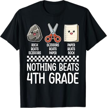 Nothing Beats 4th Grade Funny Back to School Kids Teachers T-Shirt