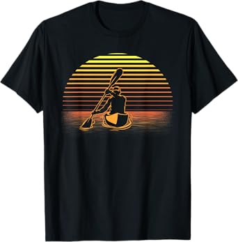 Cool Kayaking Art For Men Women Kayak Paddling Sport Kayaker T-Shirt