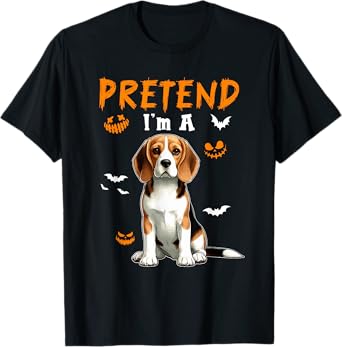 Pretend I'm A Beagle Halloween Costume Owner Kids Family T-Shirt