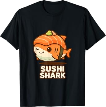 Sushi Shark Funny Meme T-Shirt