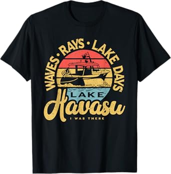 Lake Havasu Arizona Boat Sandbar Party Summer Vacation Men Women T-Shirt