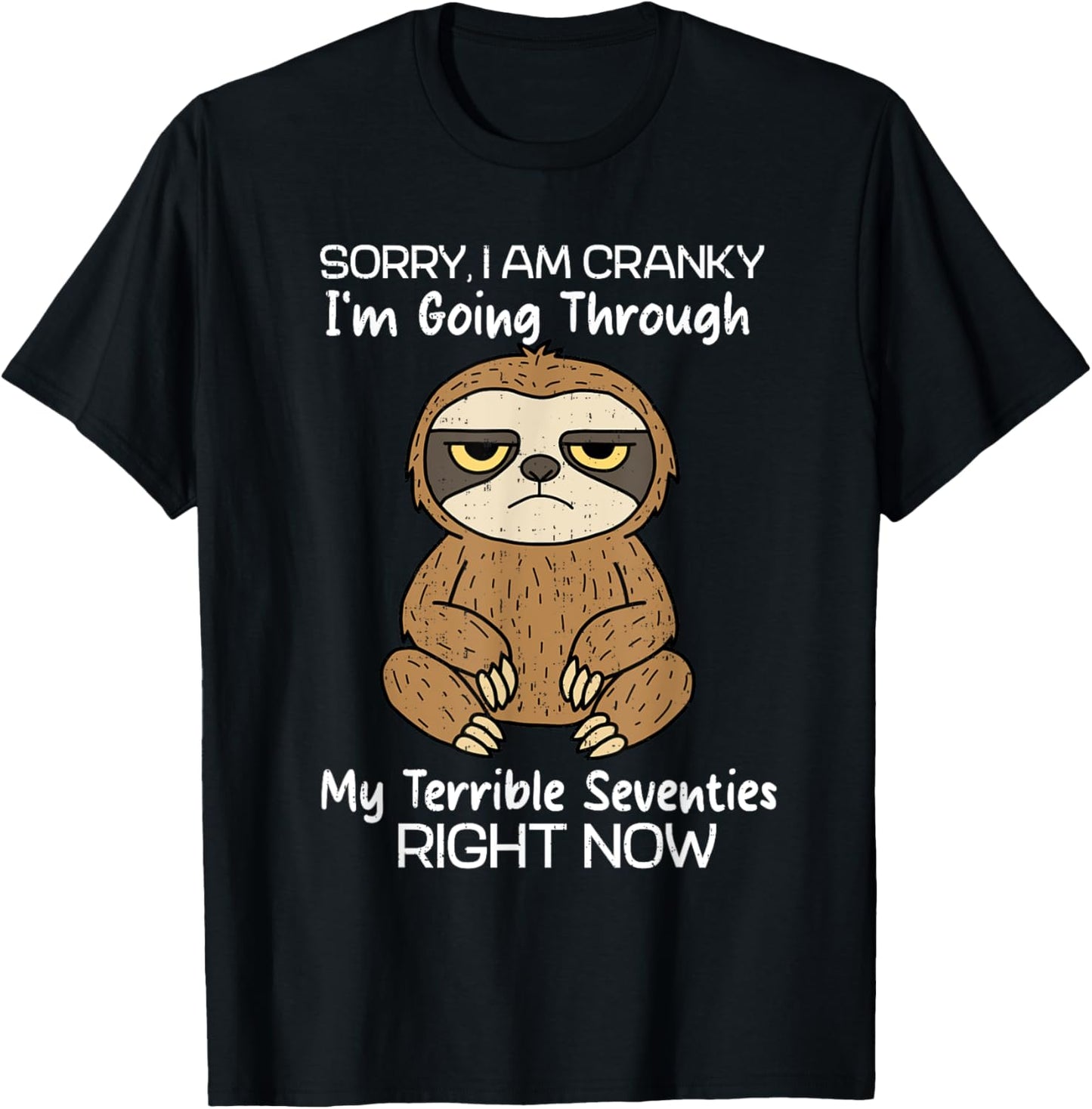 Sorry I Am Cranky In Going Through My Terrible Seventies T-Shirt