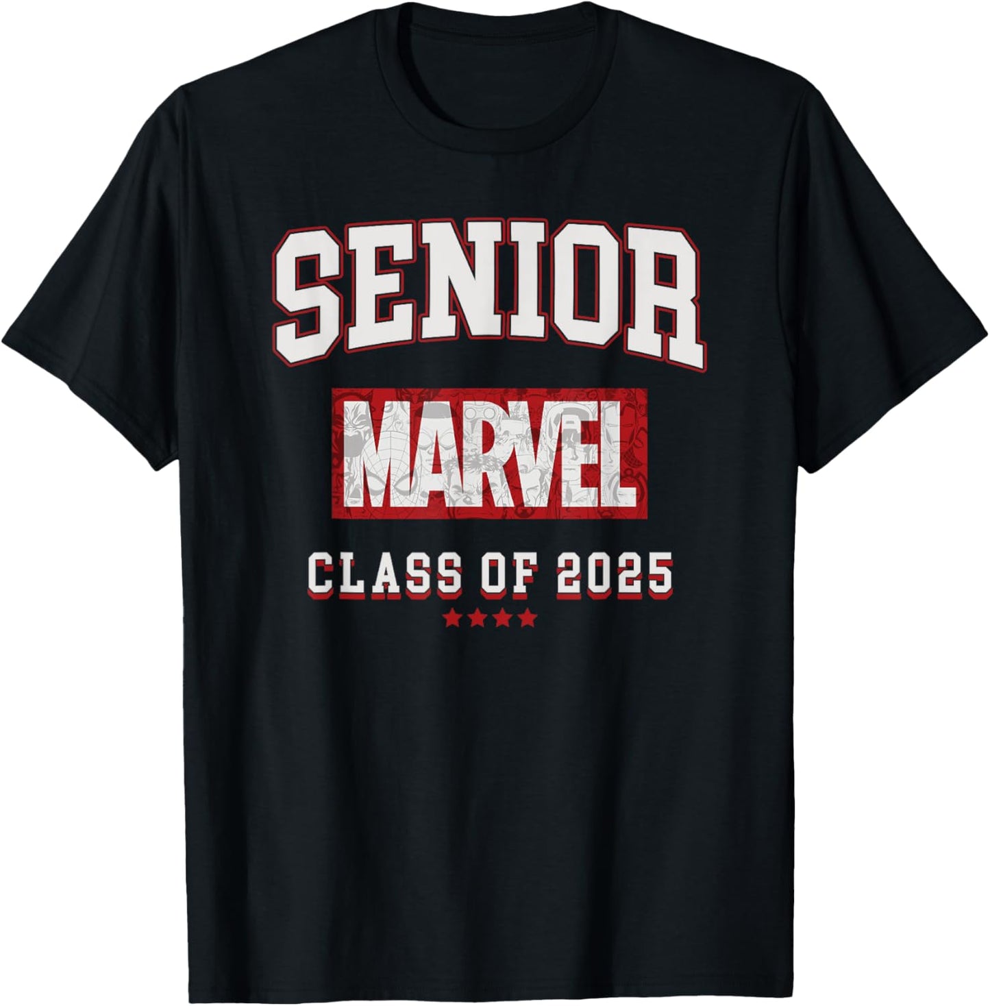 Marvel Comics Retro Classic Senior Class Of 2025 Graduation T-Shirt