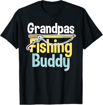 Kids Grandpa's Fishing Buddy - Fishing T-Shirt