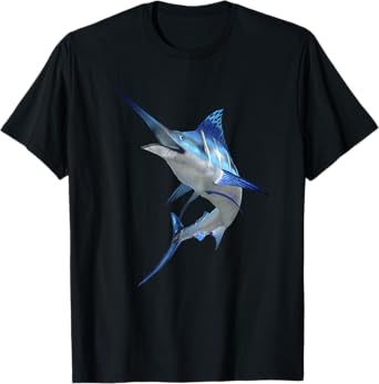 Beautiful Blue Marlin Fishing Short Sleeve T-Shirt T-Shirt