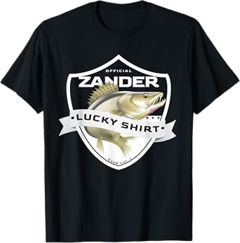 Pikeperch Lucky Shirt Funny Accessories to Zander Fishing T-Shirt