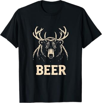 Vintage Bear Antlers T-Shirt