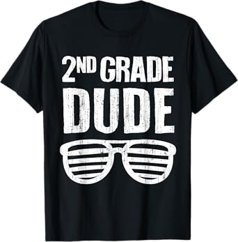 2nd Grade Dude Funny First Day Of School Second Grade Boys T-Shirt