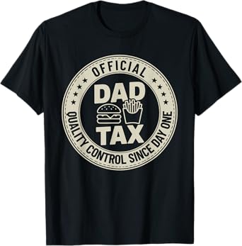 Official Dad Tax Logo Funny Daddy Papa Father's Day Mens T-Shirt