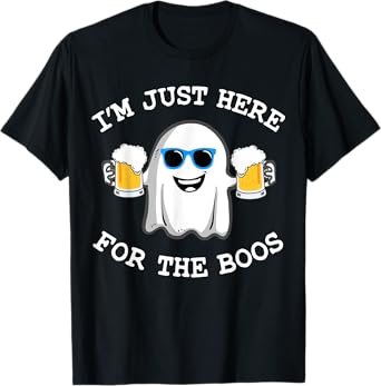 Funny Halloween I'm just here for the boos costume gift T-Shirt