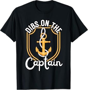 Boating Boat Owner Dibs On The Captain Pontoon Cruise Lovers T-Shirt