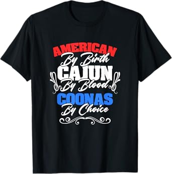 American Cajun Coonas American Louisiana Crawfish Cajun T-Shirt