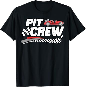 Pit Crew Family Racing Birthday Race Car Boys Youth Kids T-Shirt