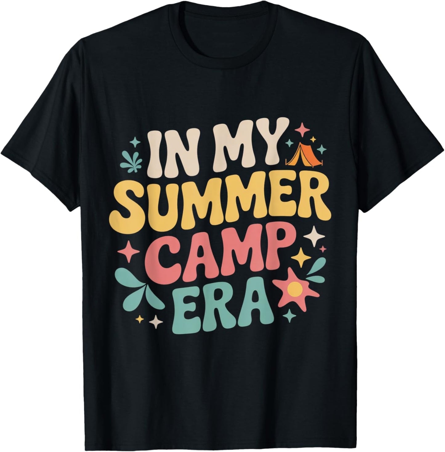In My Summer Camp Era Retro Counselor Camping Vibes T-Shirt