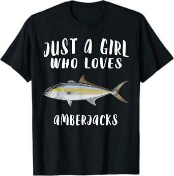 Just A Girl Who Loves Amberjack Fish Lover T-Shirt