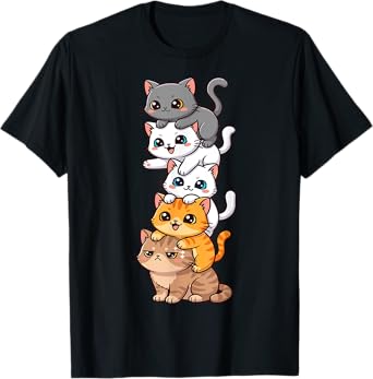 Cute Cats Funny Kawaii Kitty T-Shirt