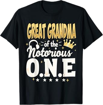 Hip Hop Matching Family 1st Birthday Party T-Shirt - Unisex-Adults, Black, Small, Short Sleeve