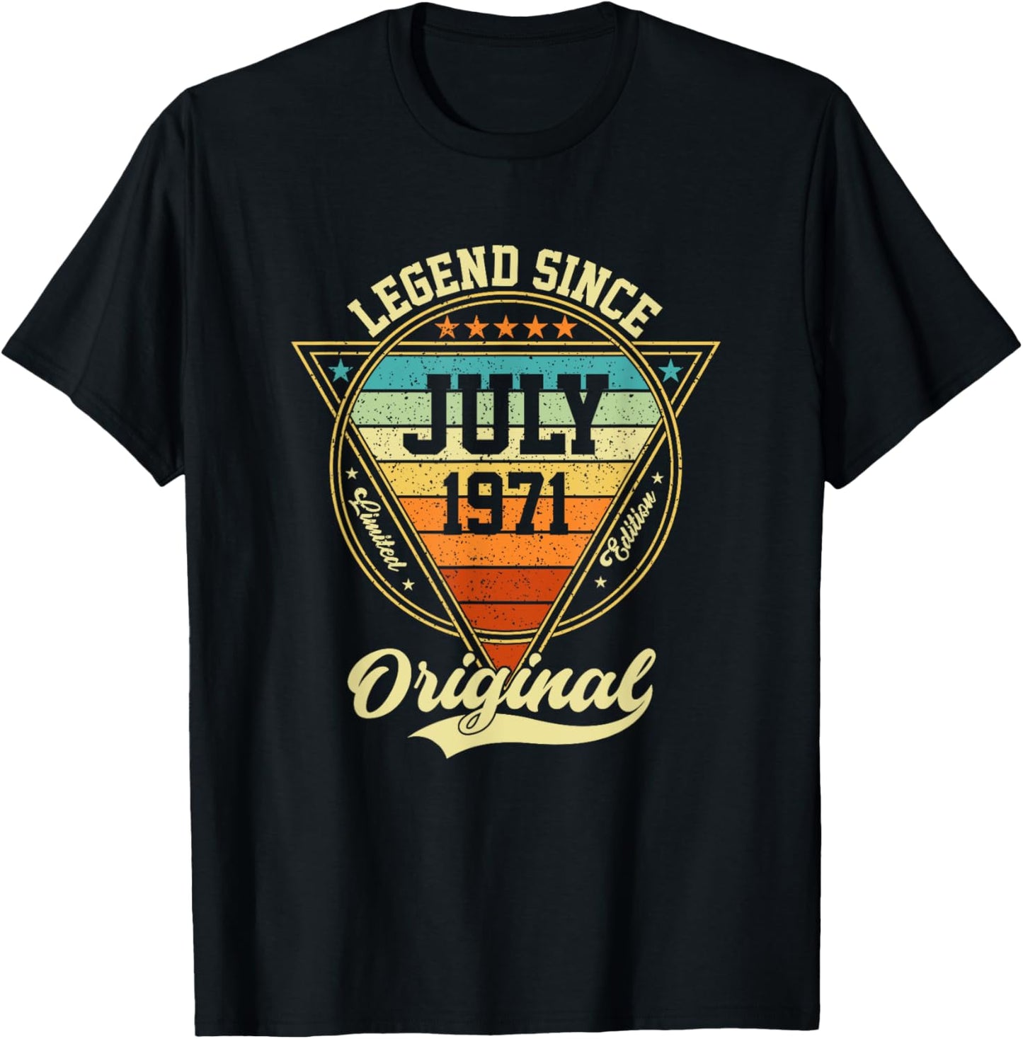 Vintage 54th Birthday Legend Since July 1971 T-Shirt