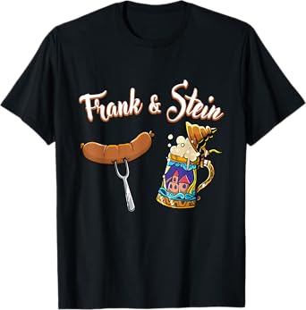 Frank & Stein Oktoberfest Funny Bratwurst Beer German Food T-Shirt
