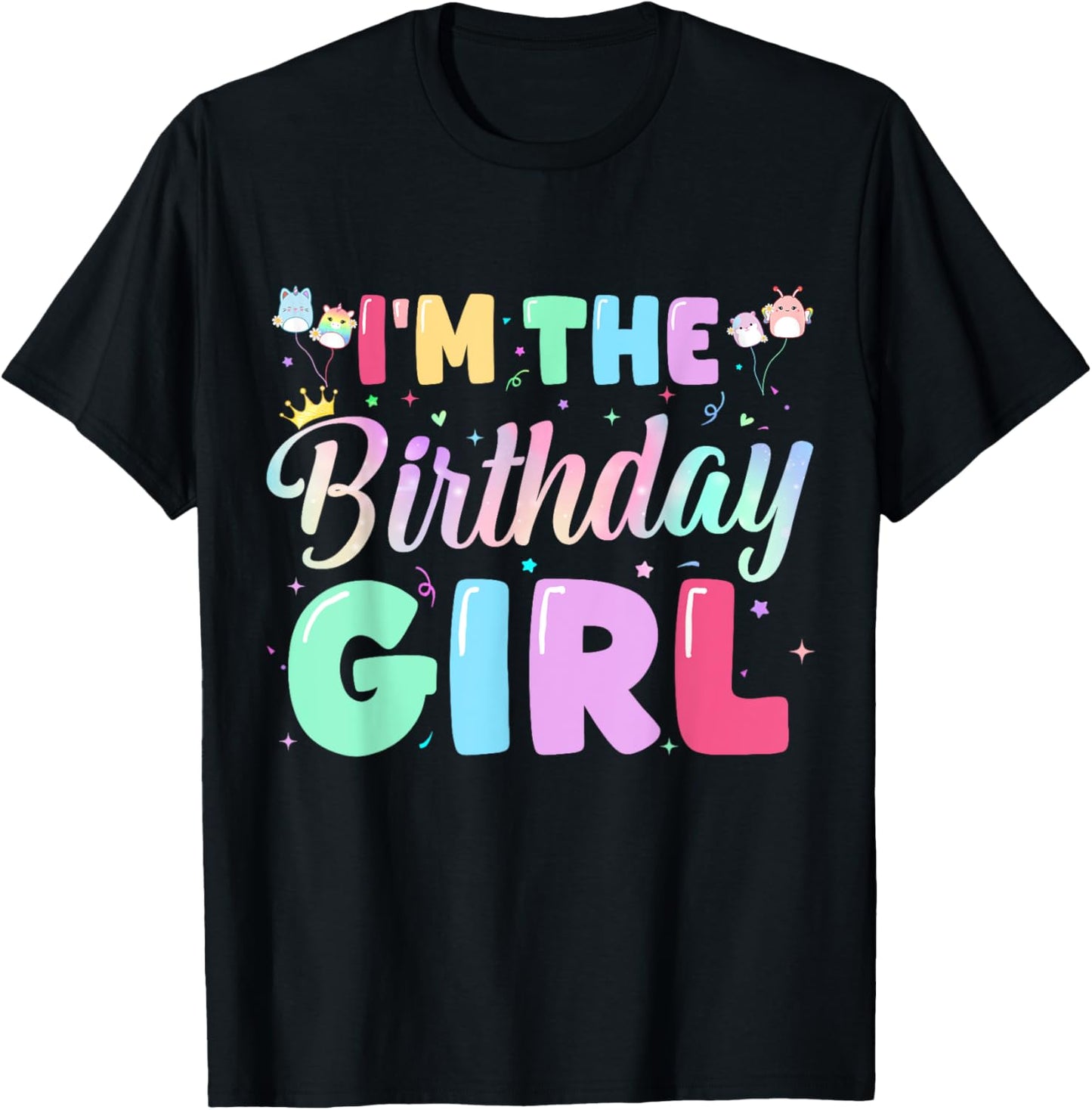 I'm The Birthday Girl Tie Dye Family Matching Bday Party T-Shirt
