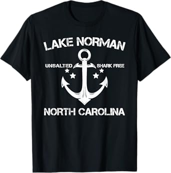 LAKE NORMAN NORTH CAROLINA Funny Fishing Camping Summer Gift T-Shirt