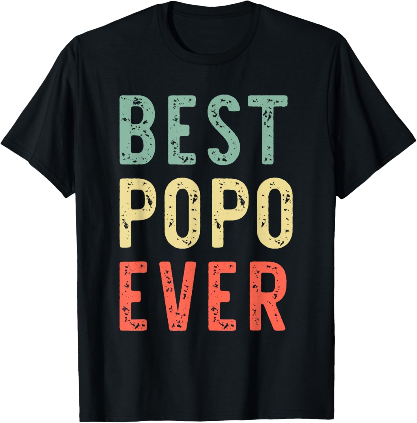 Best Popo Ever Funny Retro Vintage T-Shirt