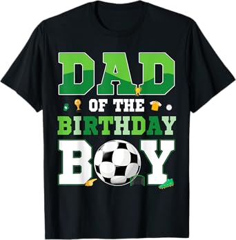 Mom and Dad Of The Birthday Boy Soccer Birthday Family T-Shirt