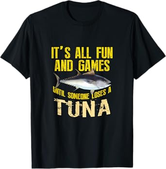 Funny Tuna Fishing Graphic Saltwater Fish Men Women Kid T-Shirt