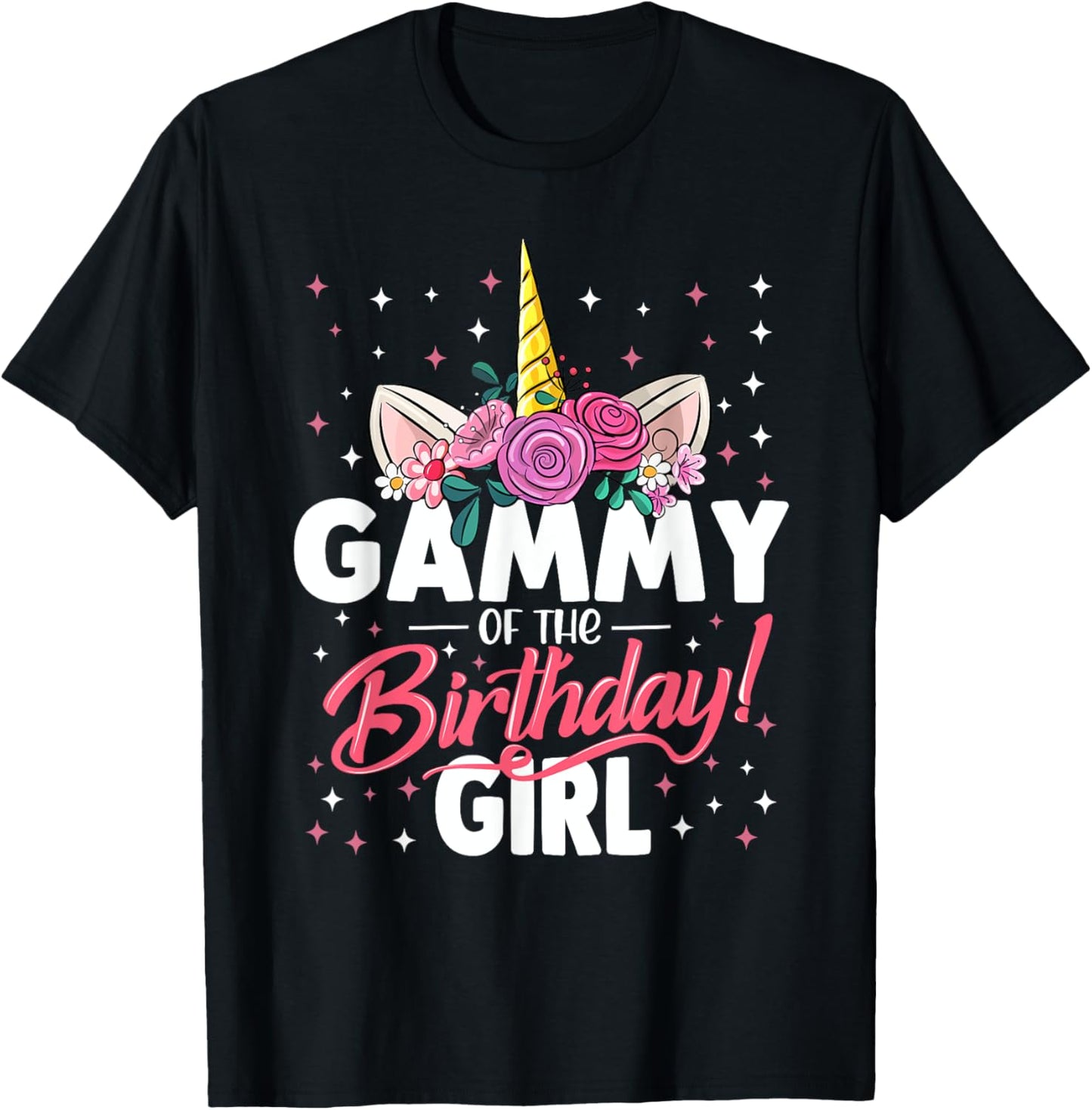 Gammy Of The Birthday Girl Unicorn Family Matching Birthday T-Shirt