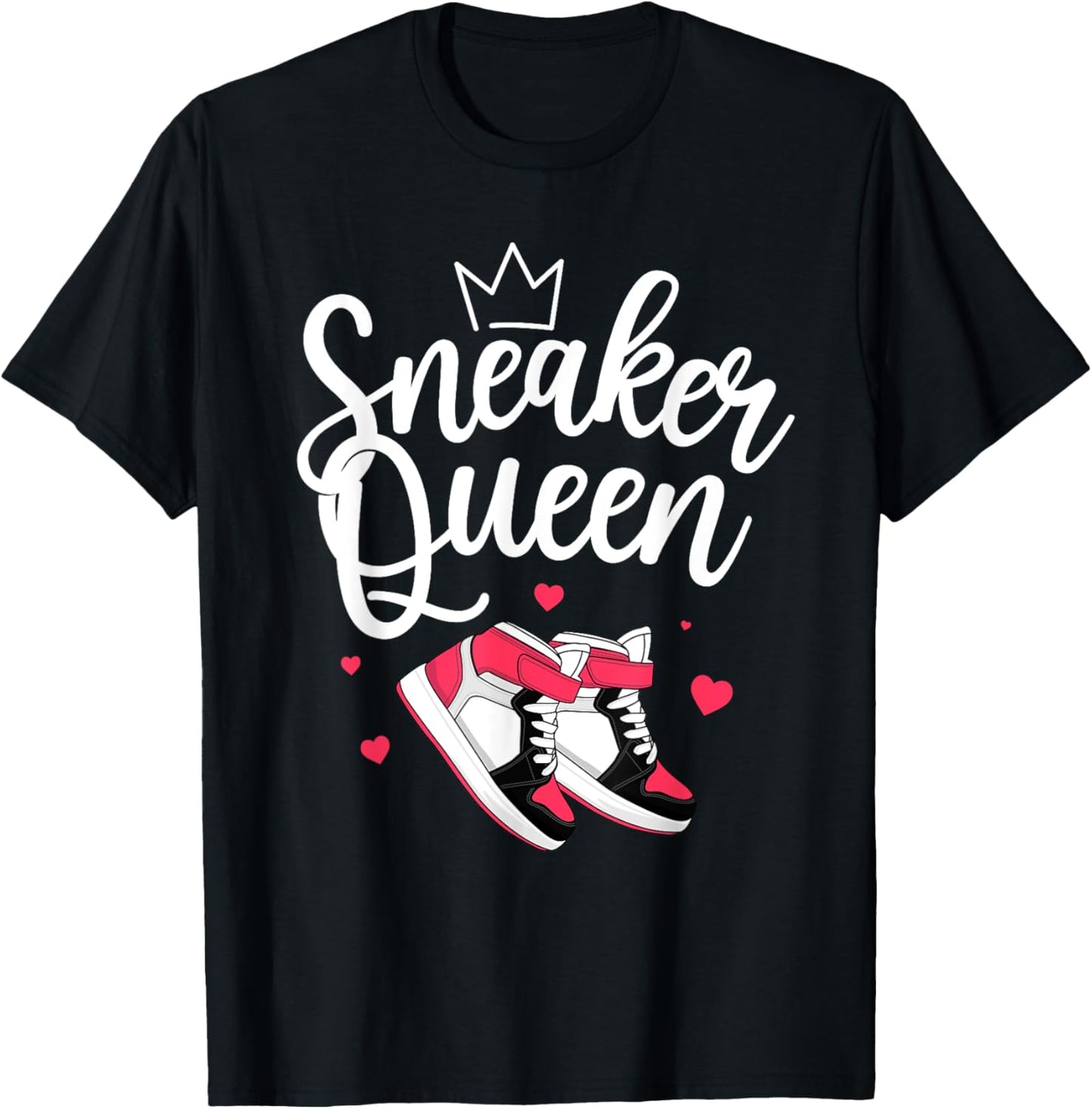 Funny Sneaker Art For Women Girls Shoe Head Sneaker Lover T-Shirt