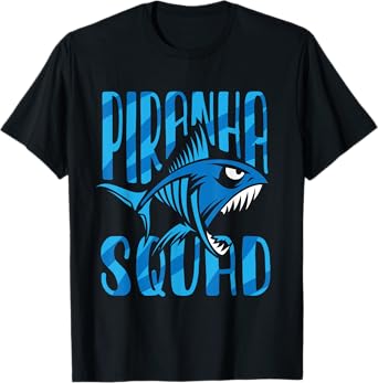 Piranha Squad Retro Lover Fish Piranhas T-Shirt