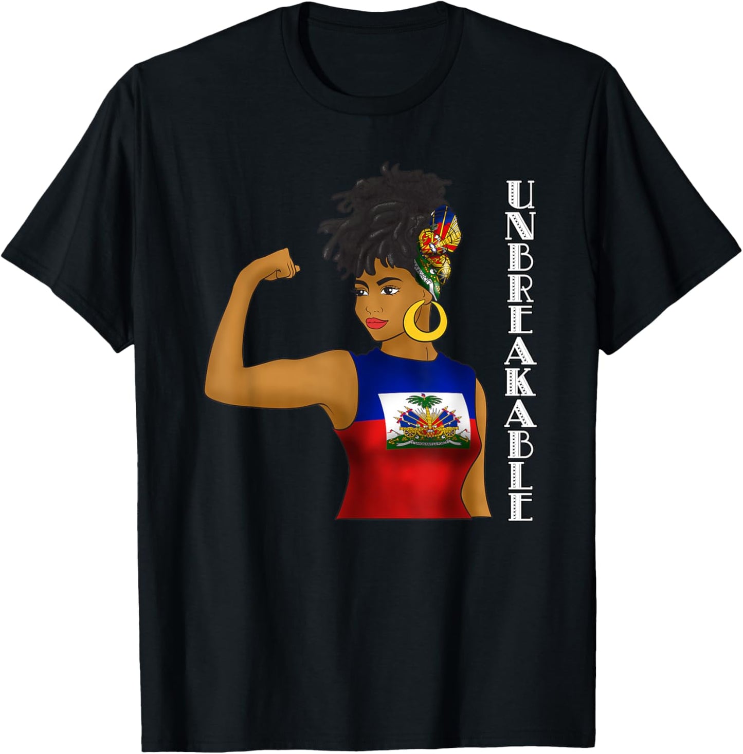 Haiti Haitian Flag Day Proud Ayiti Woman Unbreakable T-Shirt
