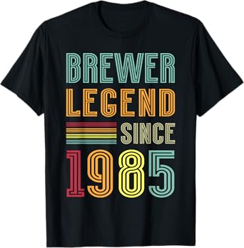 Brewing Legend 1985 Brewery Brewmaster 40 Years Brewer T-Shirt
