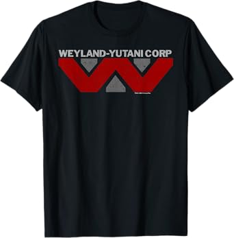 Aliens Weyland-yutani Corp Acheron Colony Chest Text Logo V2 T-Shirt