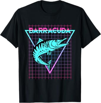 Barracuda Fish Fishing Aesthetic Retro Barracuda T-Shirt