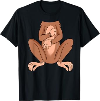 Monkey Halloween Costume Cute Pretend Monkey Outfit T-Shirt