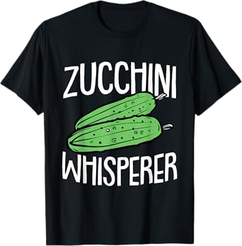 Zucchini Fathers Day Gardening Vegetarian Dad Papa Gardener T-Shirt