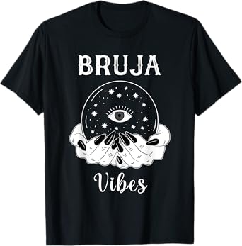 Bruja Vibes Mexican Dia de Muertos Halloween Bruja T-Shirt